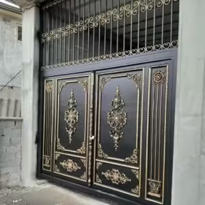 درب فلزی صدفی فرفورژه لوکس درب فلزی صدفی فرفورژه لوکس