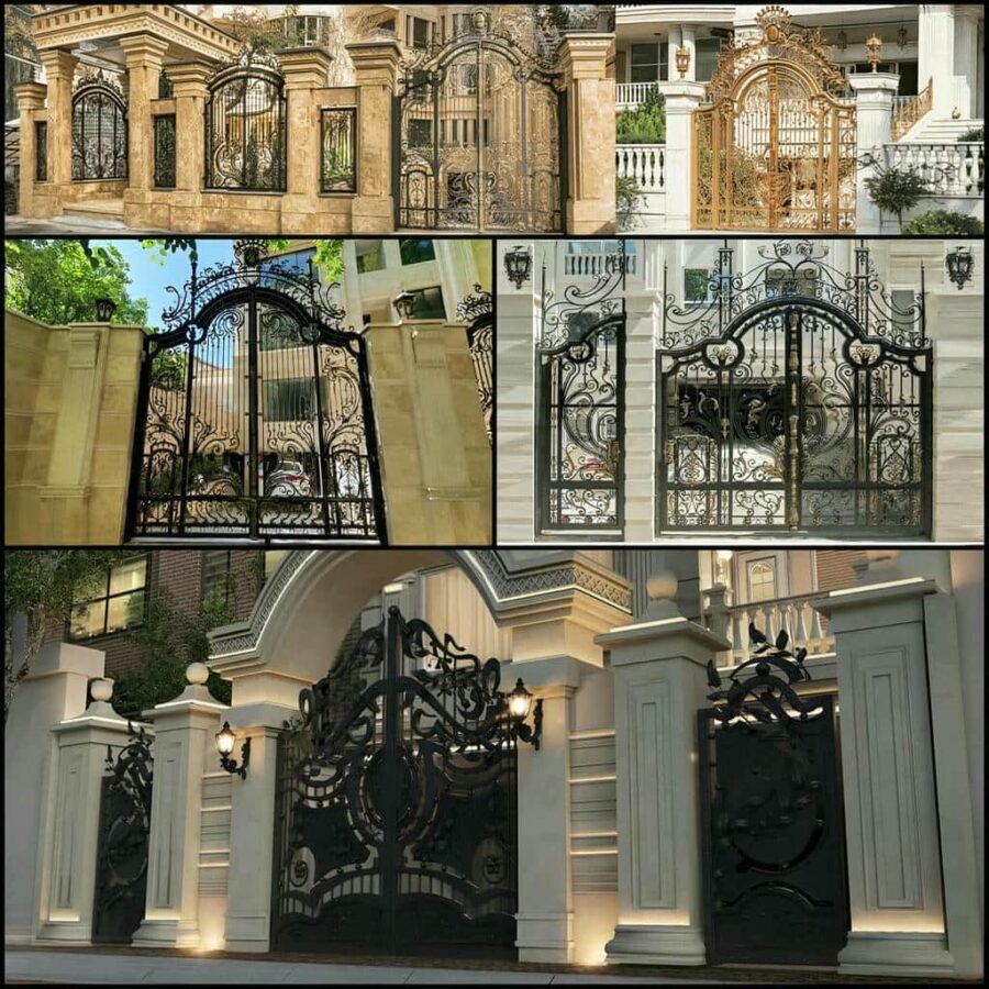 درب حیاط ساده و شیک مدرن