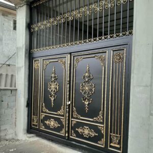 درب فلزی صدفی فرفورژه لوکس
