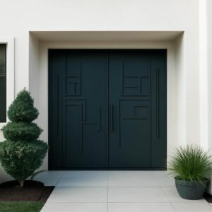 درب مدرن دیلایت فلزی ویلایی