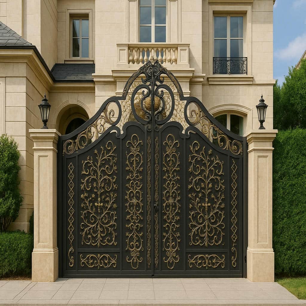 درب فلزی میخک فرفورژه کلاسیک