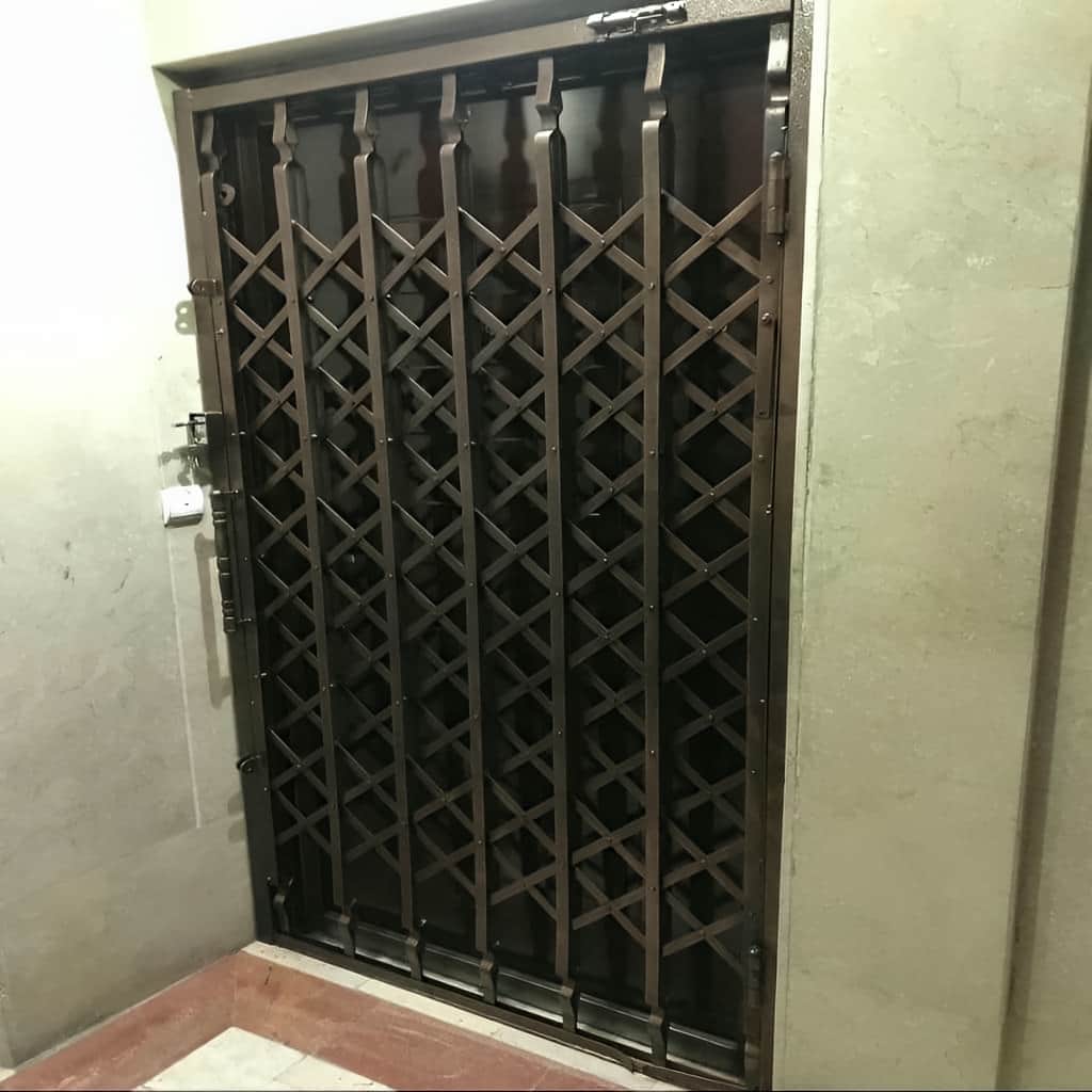 خرید درب آکاردئونی ساختمان تسمه دوبل در محمدشهر