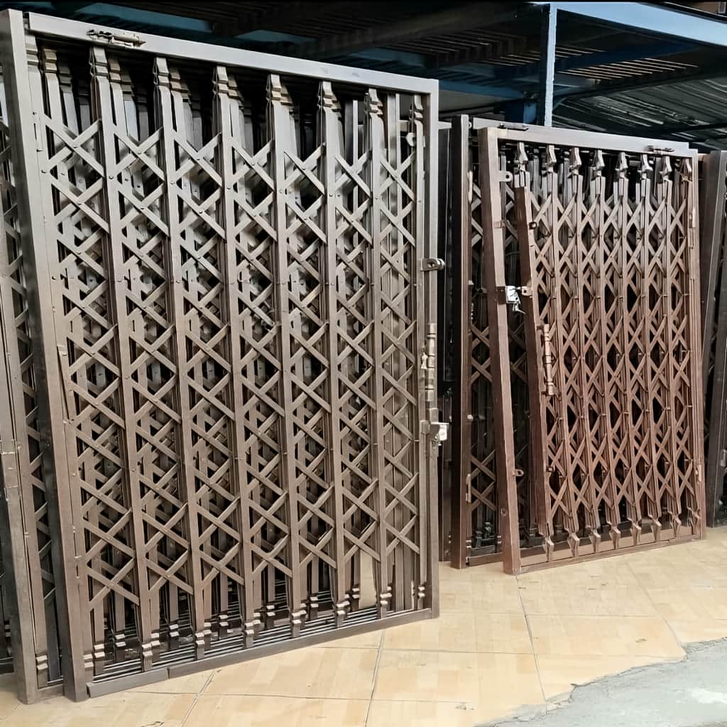 خرید درب آکاردئونی ساختمان تسمه دوبل در اشتهارد
