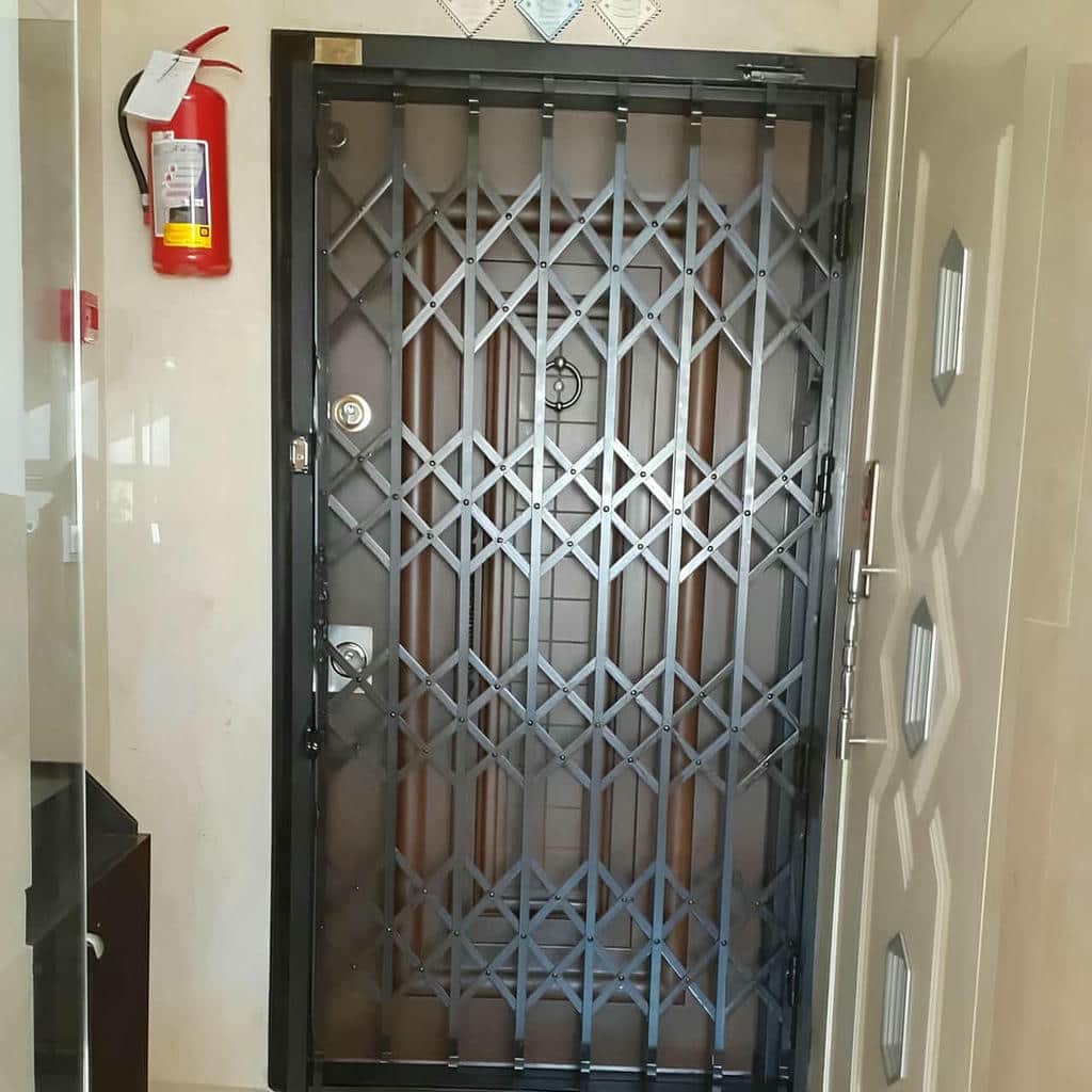 خرید درب آکاردئونی ساختمان کشویی در اردبیل