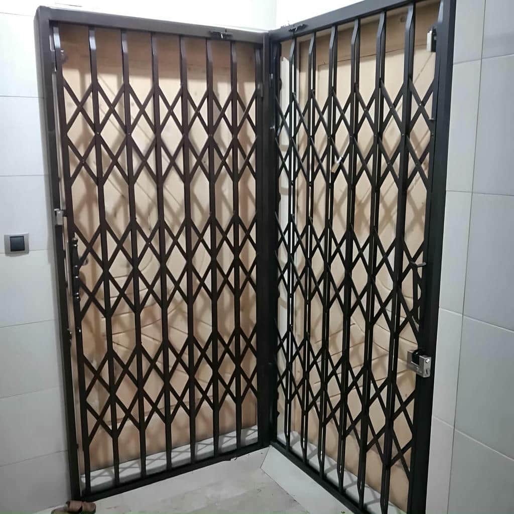 فروش درب آکاردئونی ساختمان فلزی در بجنورد