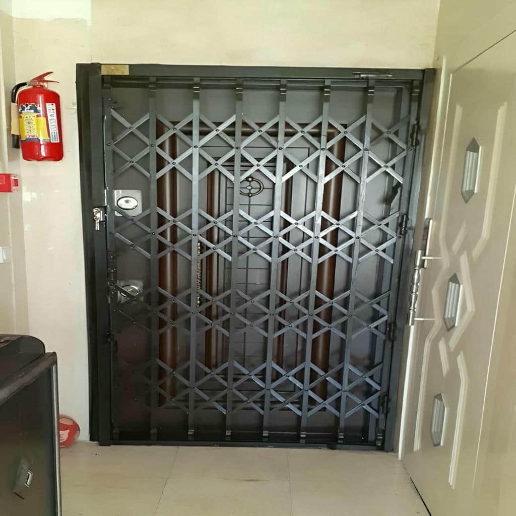 قیمت درب آکاردئونی ساختمان ورودی آپارتمان در پردیس