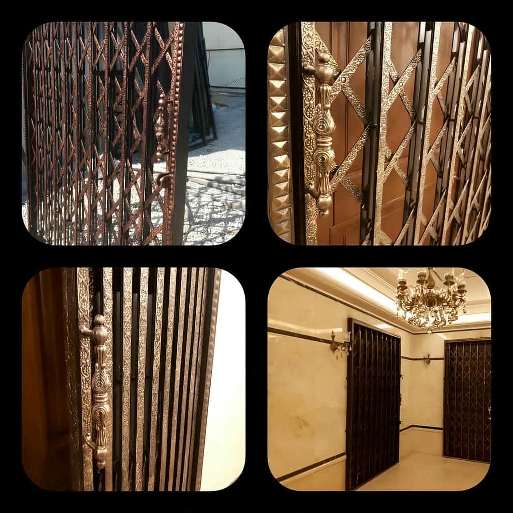 درب آکاردئونی ساختمان در نظرآباد
