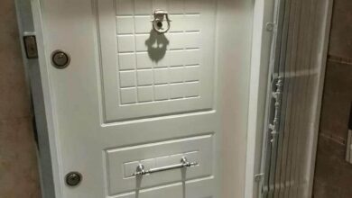 درب آکاردئونی ساختمان در ملارد