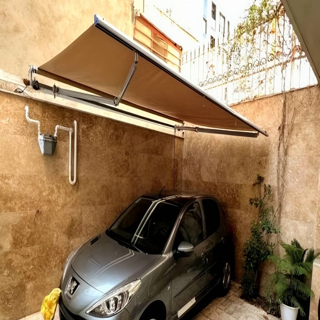 خرید سایبان برقی کنترلی بازویی در گرگان