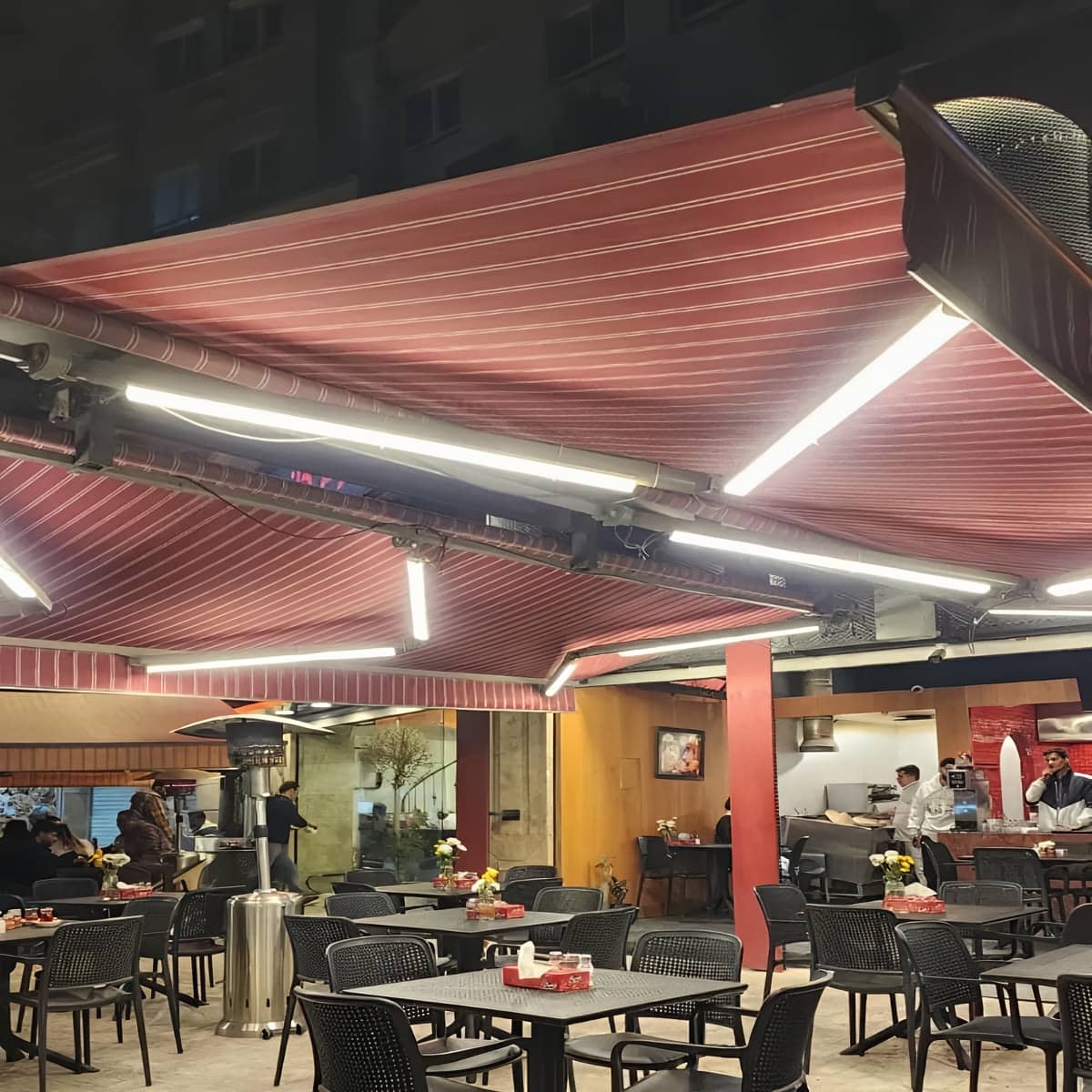 سایبان برقی کنترلی در مریوان