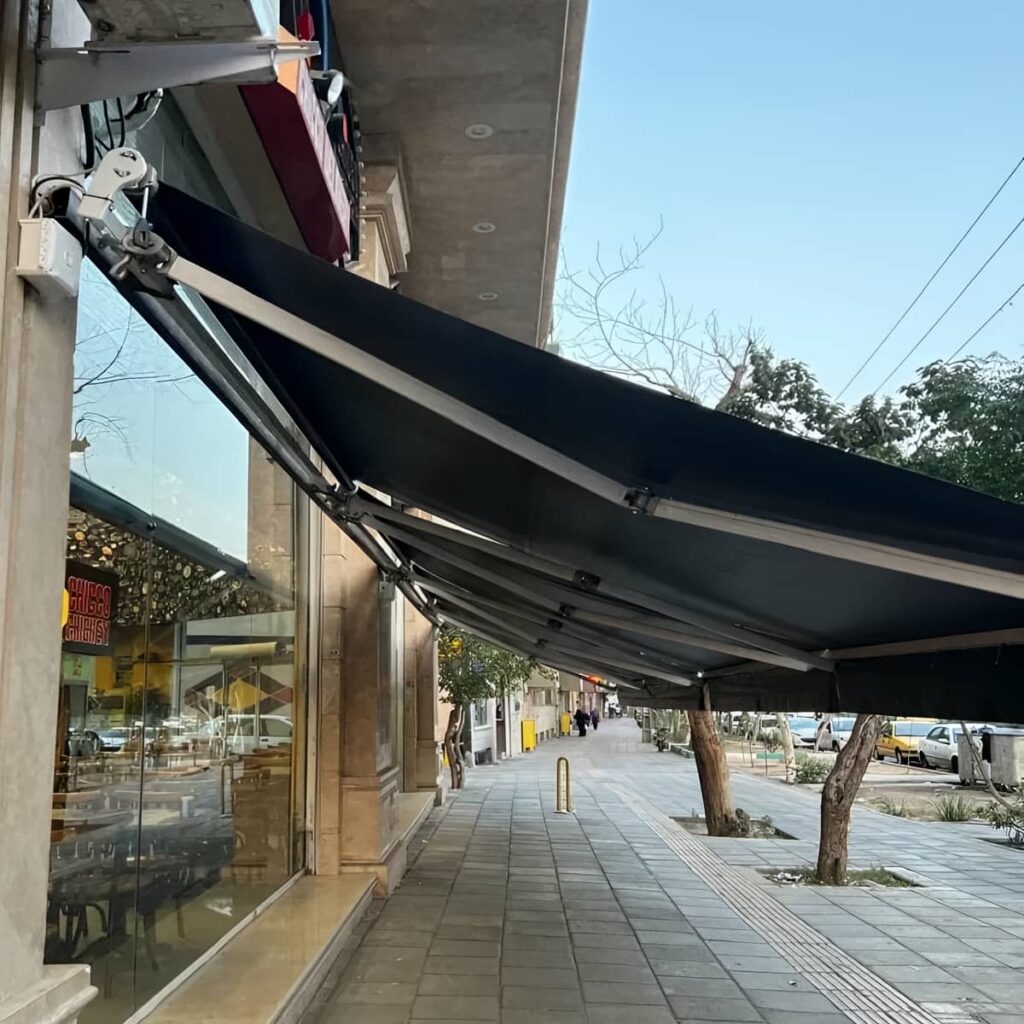 خرید سایبان برقی کنترلی بازویی در ایلام