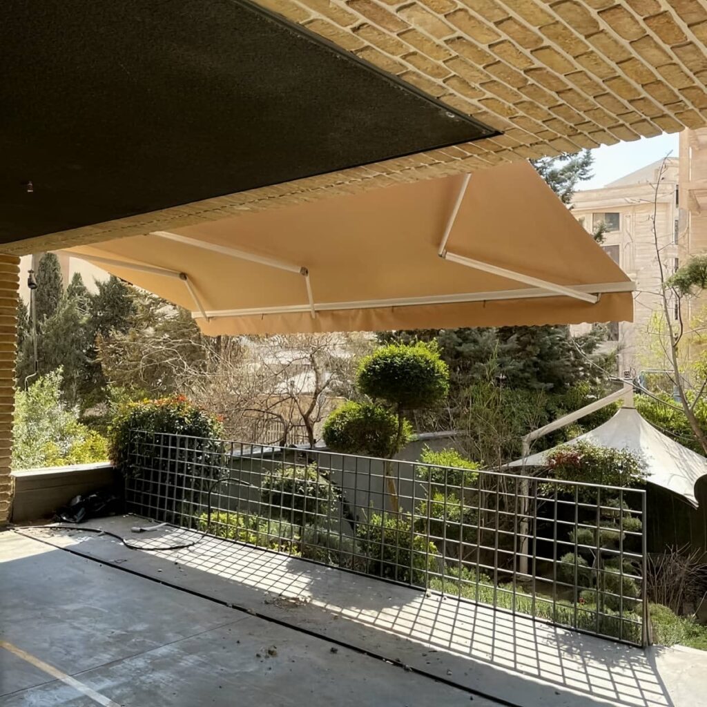 قیمت سایبان برقی کنترلی پارچه ضدآب در اشتهارد
