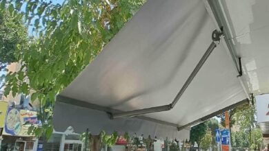 سایبان برقی کنترلی در رفسنجان