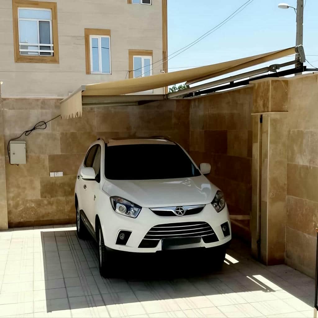 قیمت سایبان برقی کنترلی پارچه ضدآب در فشم