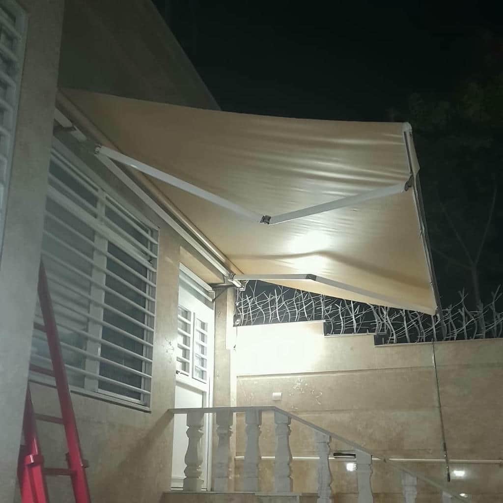نصب سایبان برقی کنترلی اتوماتیک در رشت