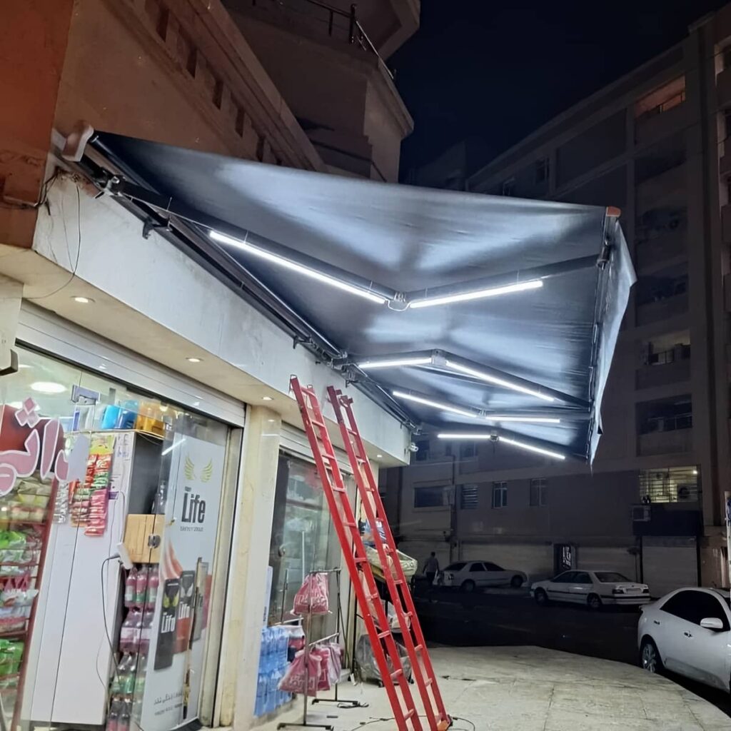خرید سایبان برقی کنترلی بازویی در دماوند