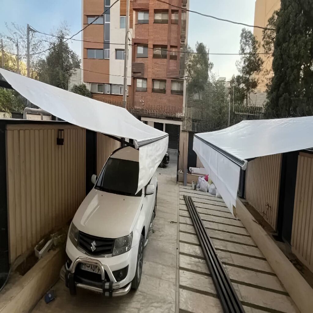 نصب سایبان برقی کنترلی اتوماتیک در ایرانشهر