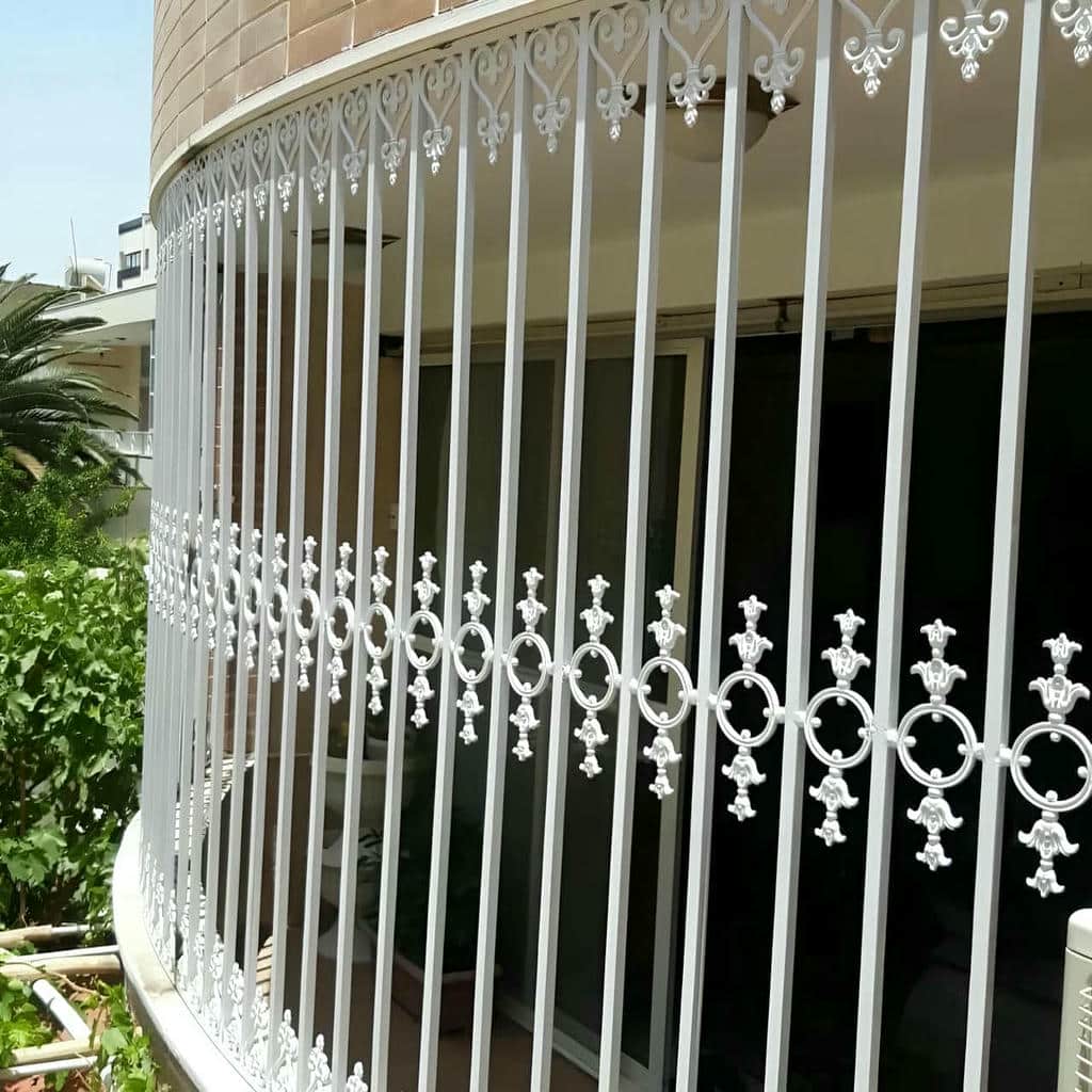 نصب حفاظ پنجره نرده لوکس رنگ کوره ای در تهران