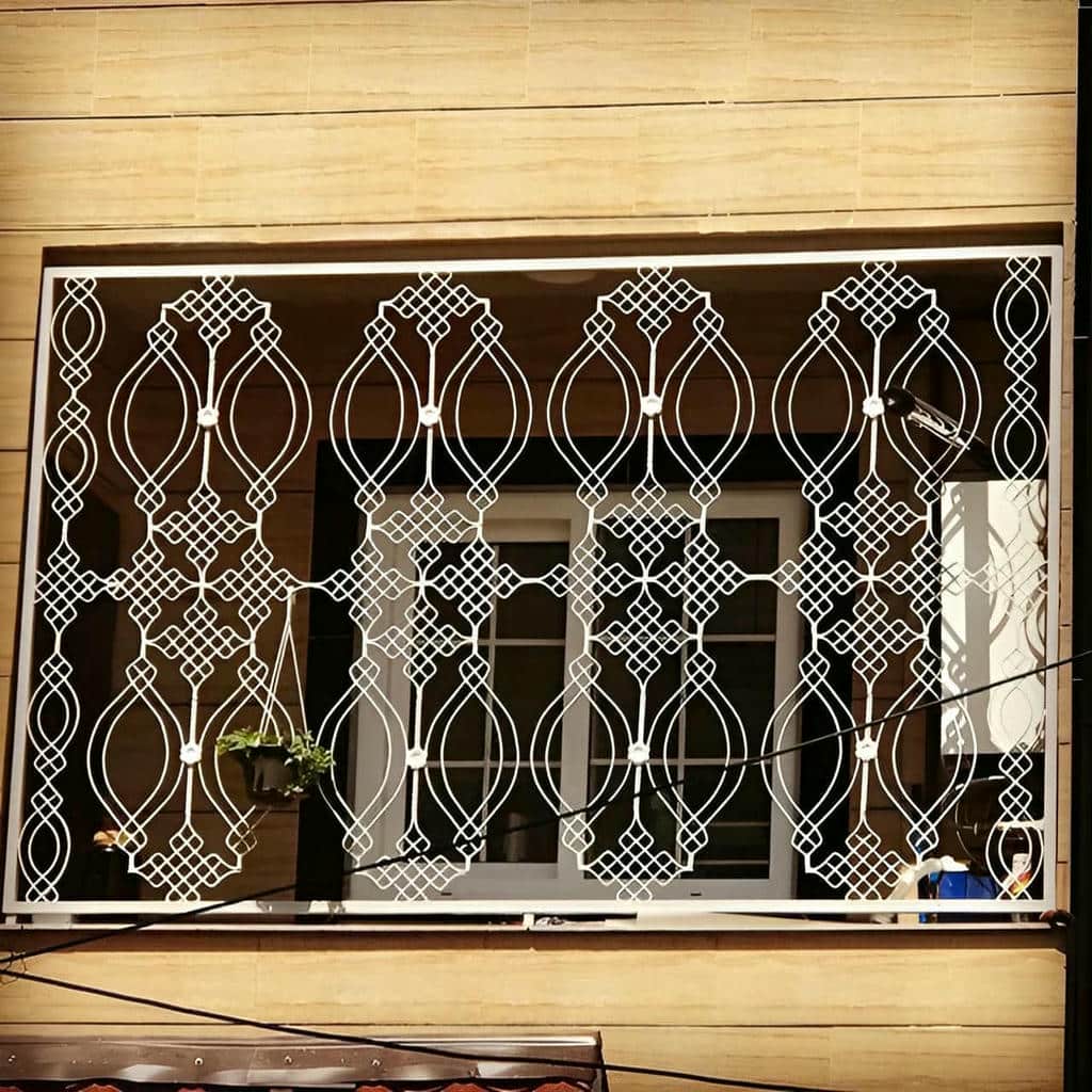 قیمت حفاظ پنجره نرده لوکس ساده در کردان