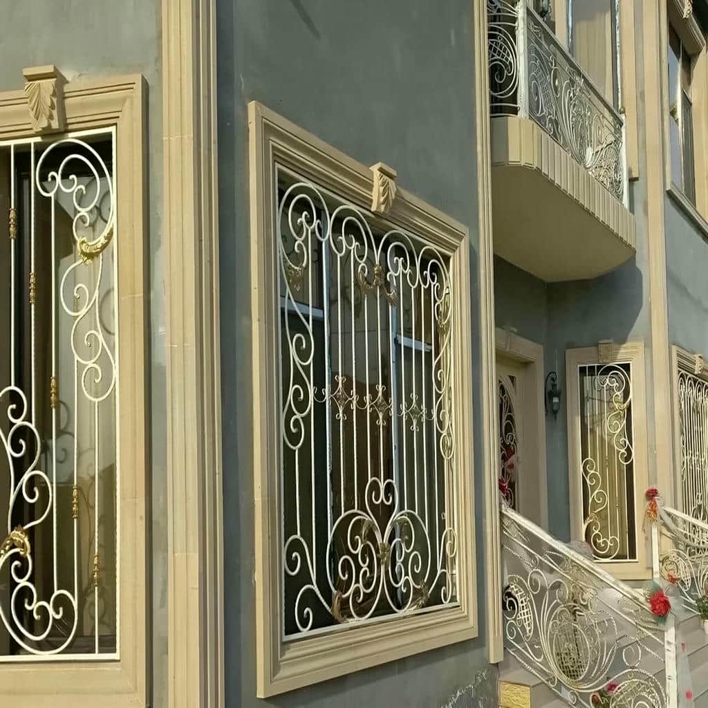 نصب حفاظ پنجره نرده لوکس رنگ کوره ای در قائمشهر