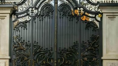 درب حیاط فرفورژه در بومهن