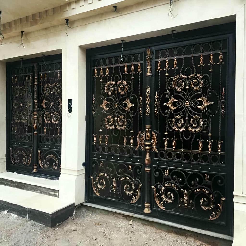 کارخانه درب حیاط فرفورژه لولای تقویتی در قشم