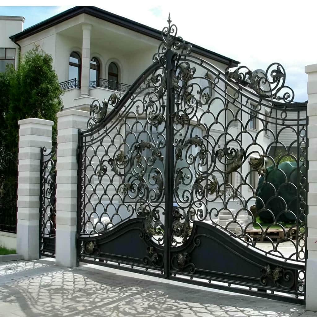 خرید درب حیاط فرفورژه کلاسیک در شهریار