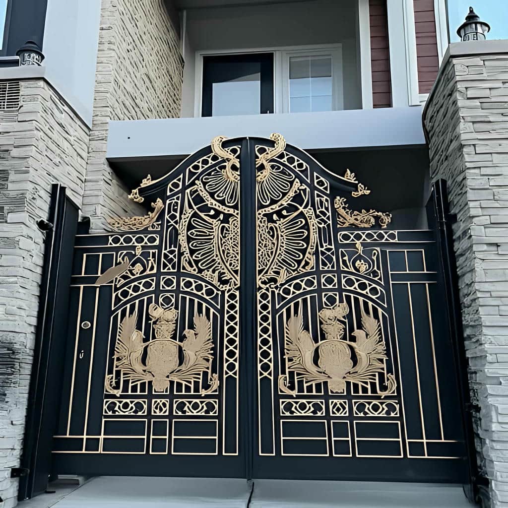خرید درب حیاط فرفورژه سفارشی در کرج