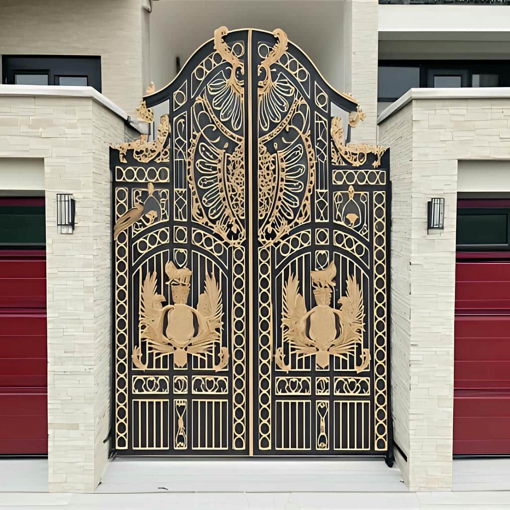 کارخانه درب حیاط فرفورژه رنگ باکیفیت در نسیم شهر
