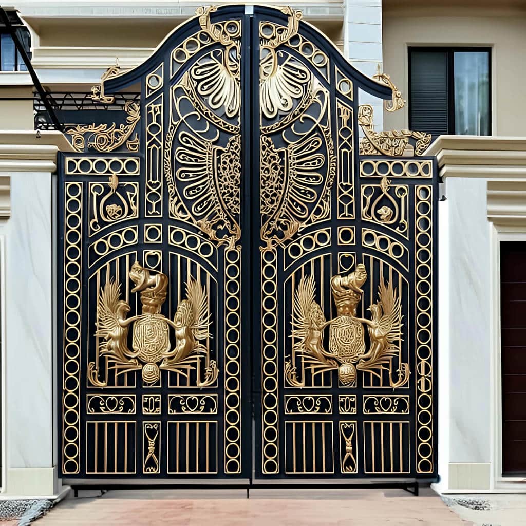 فروش درب حیاط فرفورژه پروفیلی در ایلام