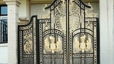 درب حیاط فرفورژه در رفسنجان