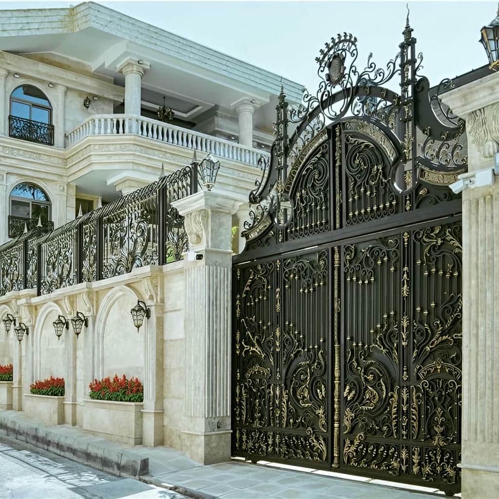 قیمت درب حیاط فرفورژه ویلایی در استان گلستان