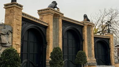 درب حیاط فرفورژه در رامسر