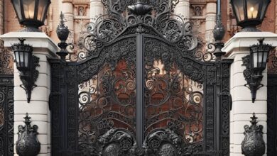 درب حیاط فرفورژه در دماوند
