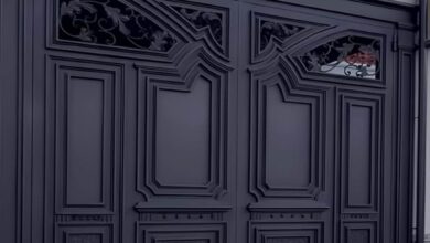 درب حیاط فرفورژه در بیرجند
