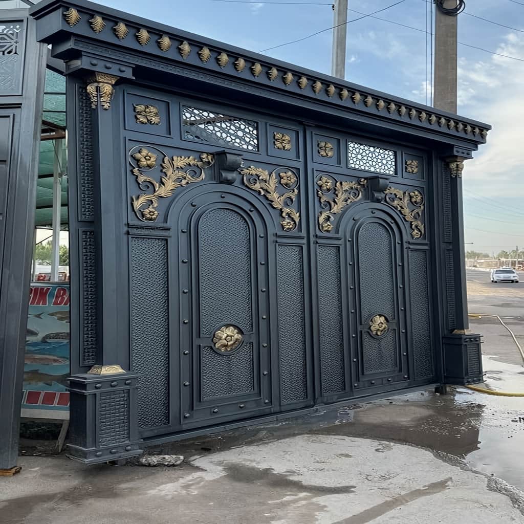 خرید درب حیاط فرفورژه کلاسیک در ایلام