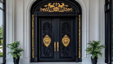 درب حیاط فرفورژه در نظرآباد