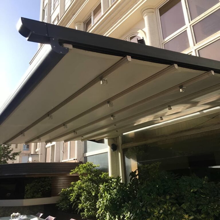 سقف برقی پارچه ای پرگولا