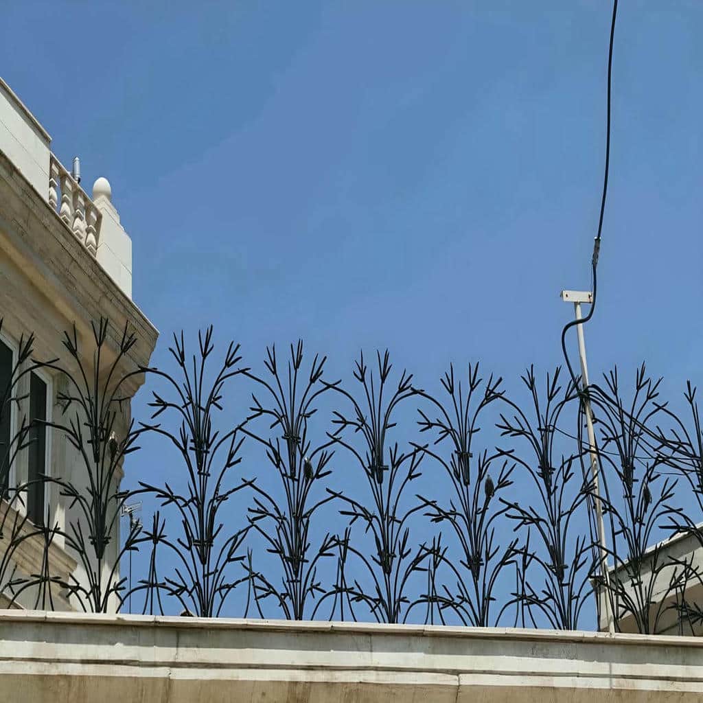 حفاظ روی دیوار با نصب محکم روی تاج