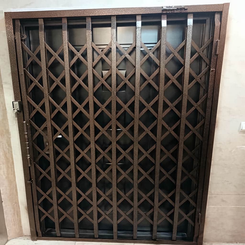 خرید درب آکاردئونی پنج گل دوبل با طرح ساده