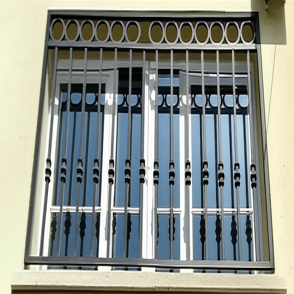 نصب حفاظ پنجره کلاسیک طرح رومی پیچکی