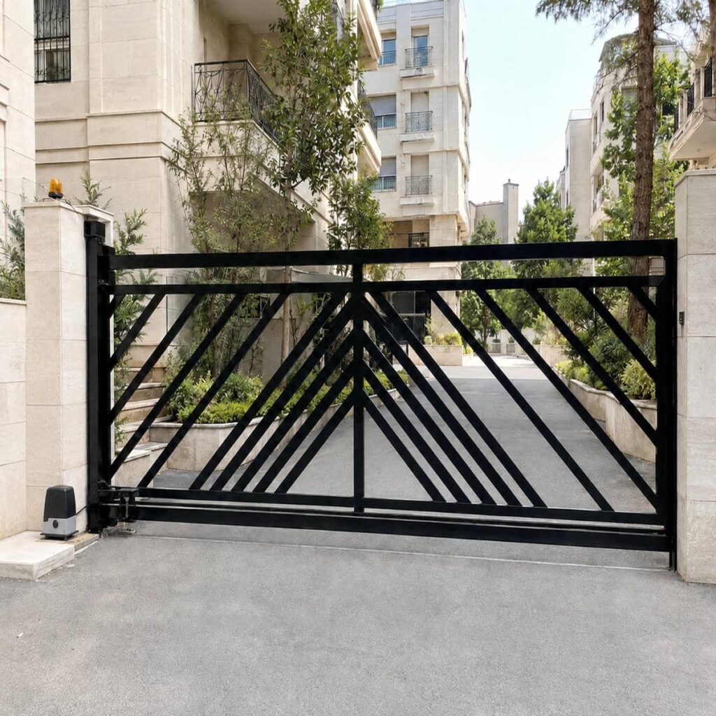 قیمت جک درب حیاط دو لنگه سنگین بر اساس سفارش