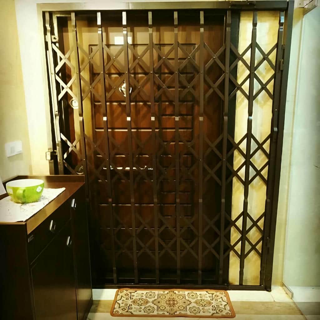 اجرای درب آکاردئونی قفل مخفی کتابی برای ورودی