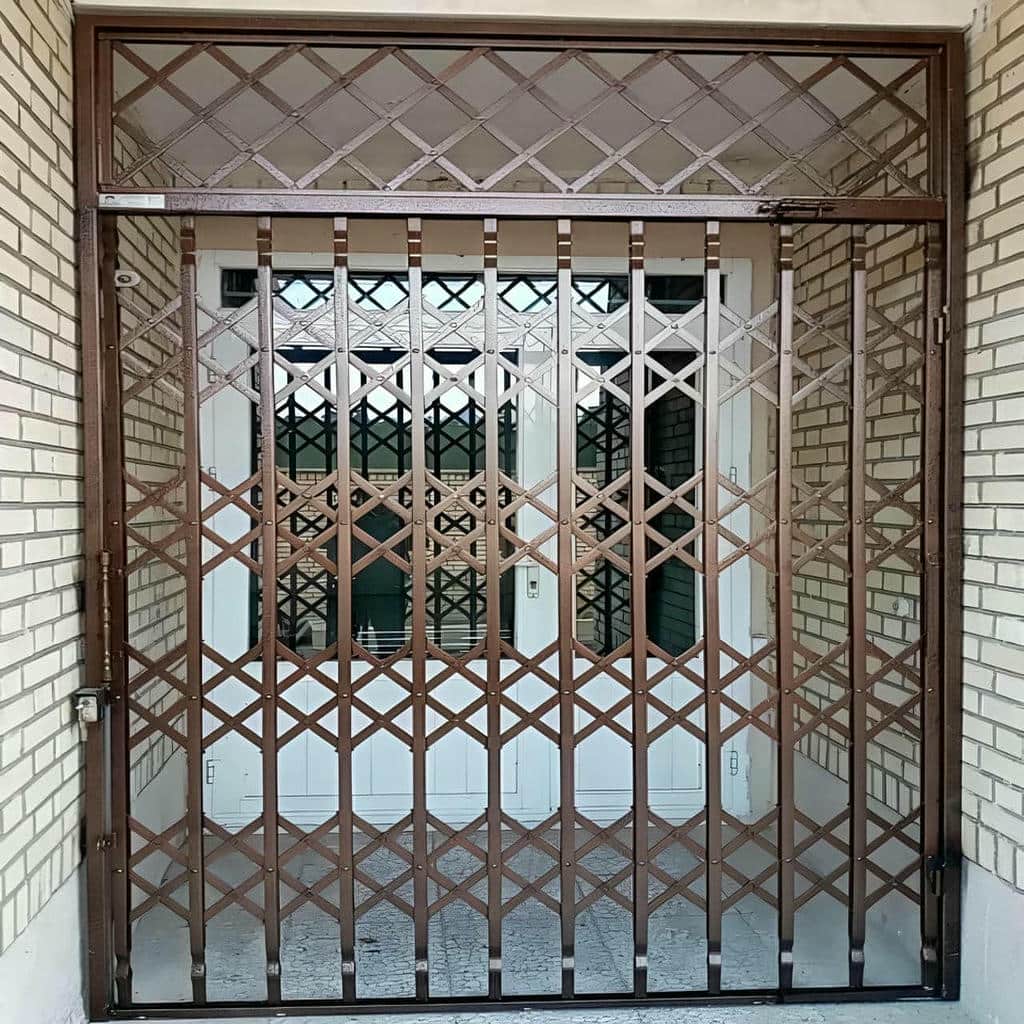 تولید درب ریلی آکاردئونی کم جا با رنگ کورهای