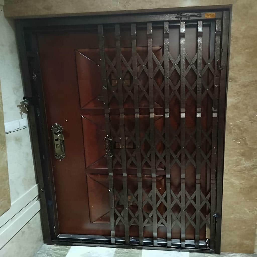 طرح لوزی متقارن حفاظ درب ضد سرقت فلزی