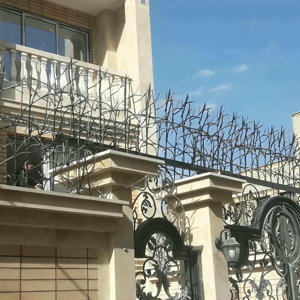 حفاظ دیوار ضد سرقت میلگردی با طرح شاخ گوزنی