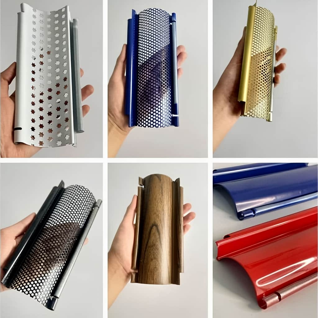 اجرای کرکره برقی تیغه غضروفی طرح چوب