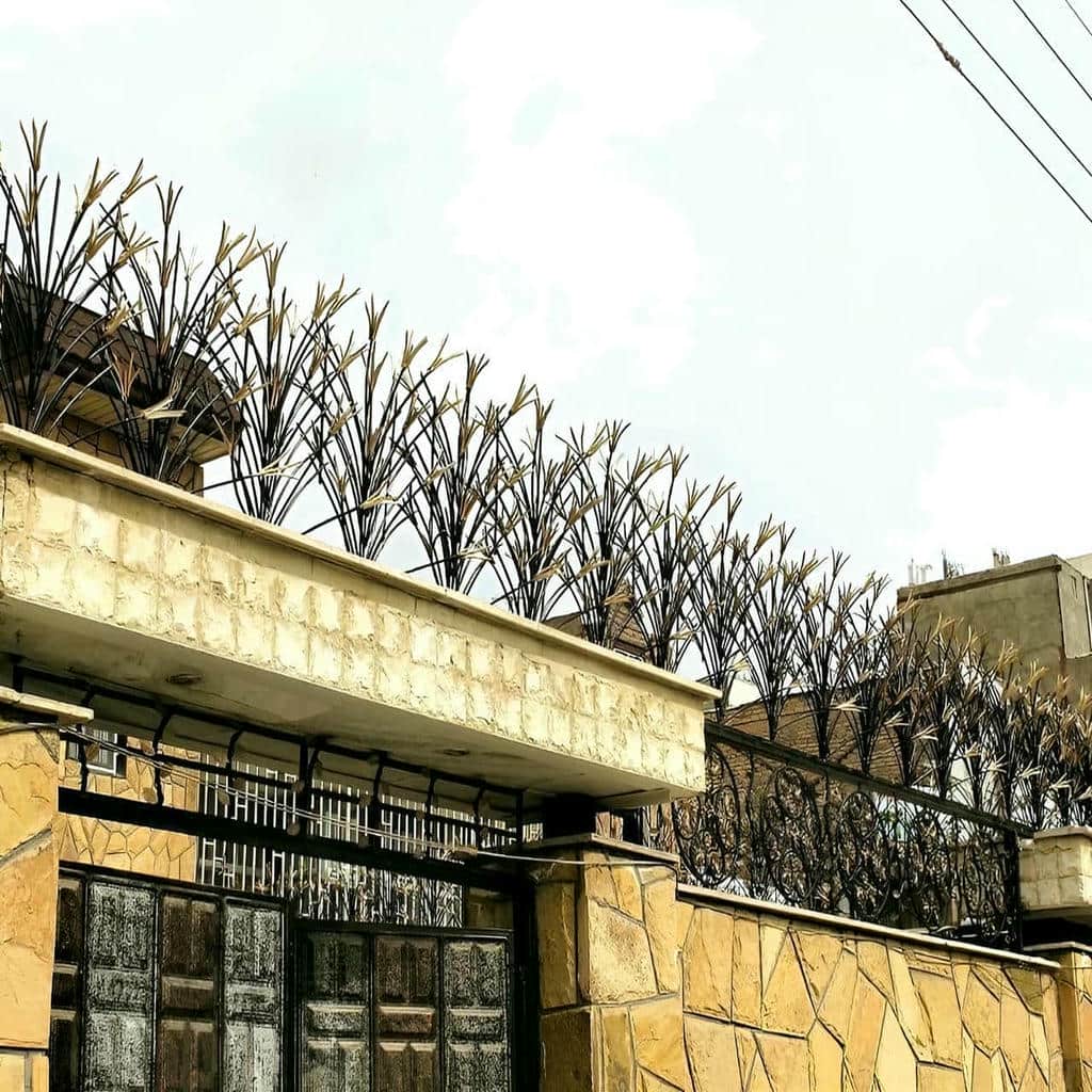 حفاظ لیلیوم تاجدار هماهنگ با نمای ویلا