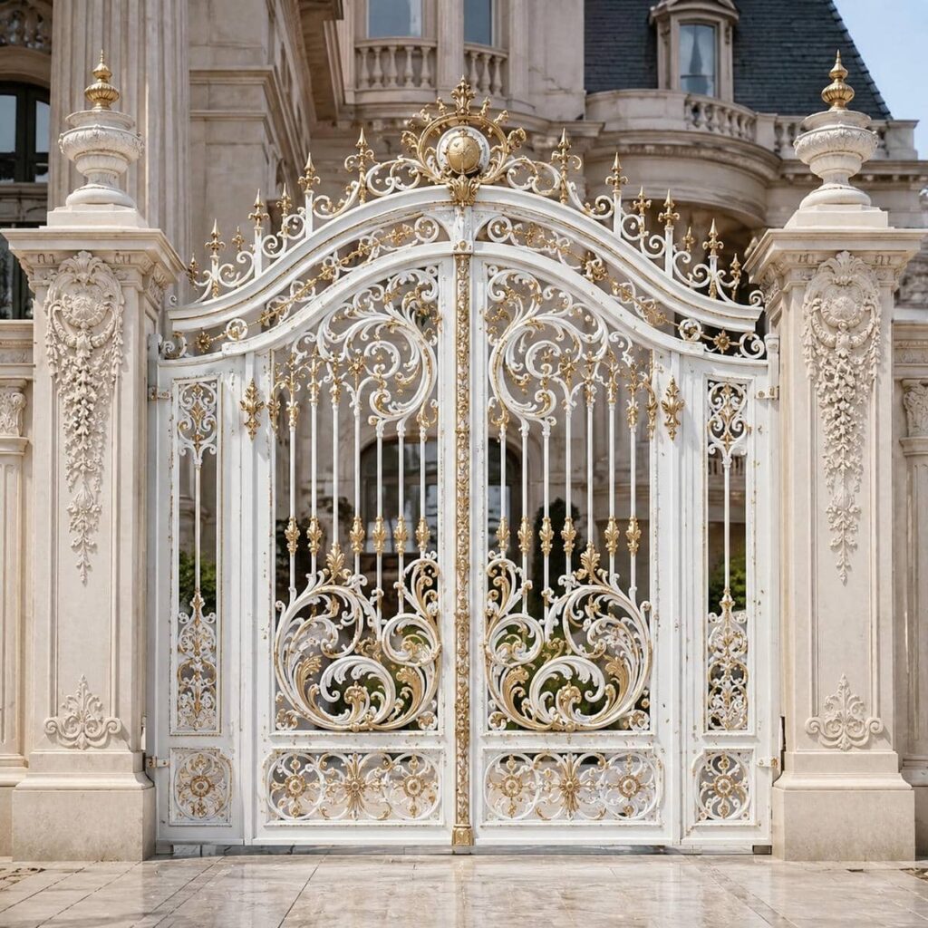 درب پارکینگ ریلی ریل زمینی با خطوط افقی