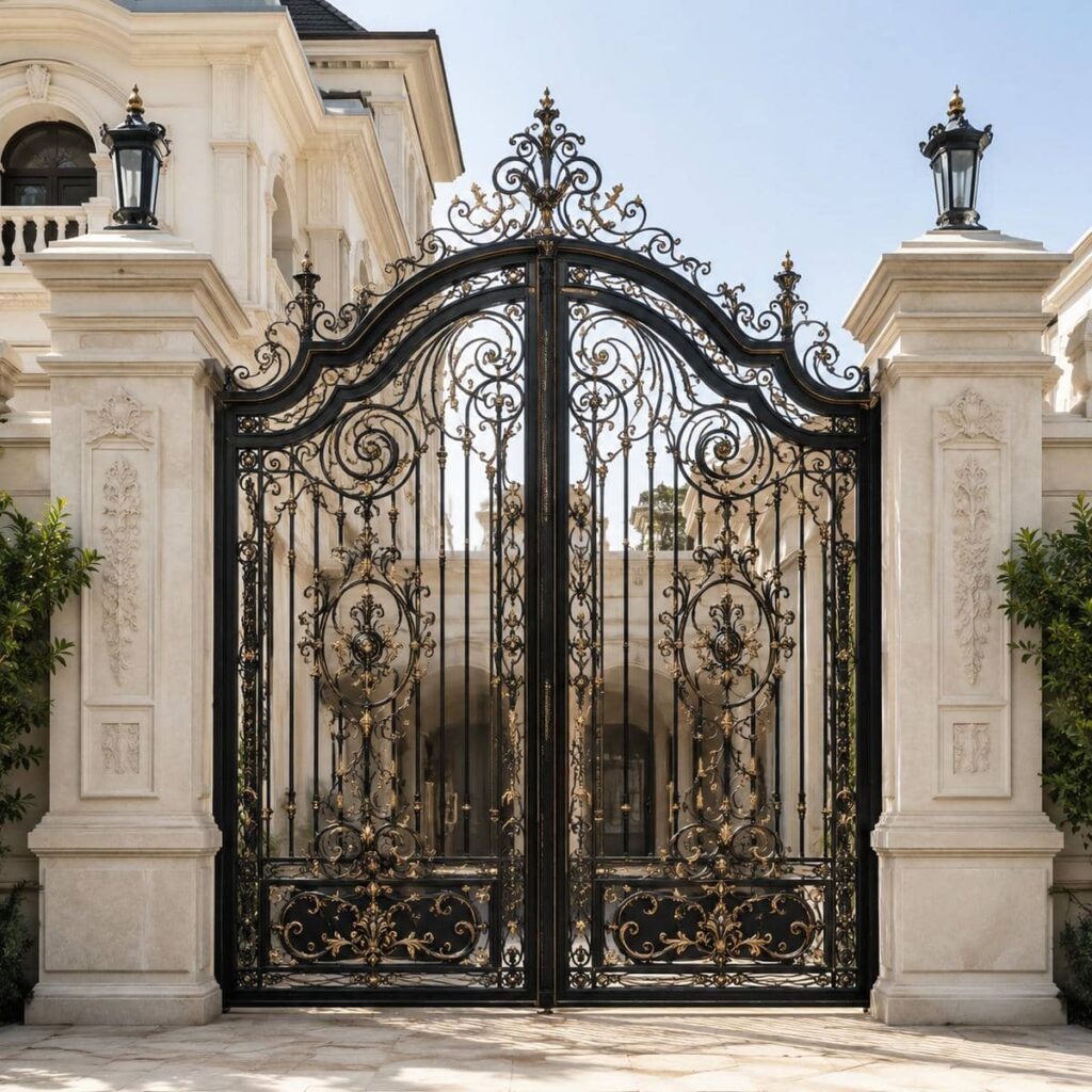 خرید درب پارکینگ طرح چوب ترموود افقی